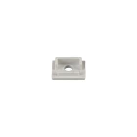 M8071  Tiras LED Strips Aluminium Profile End Cap With Hole 35mm x 11mm Grey